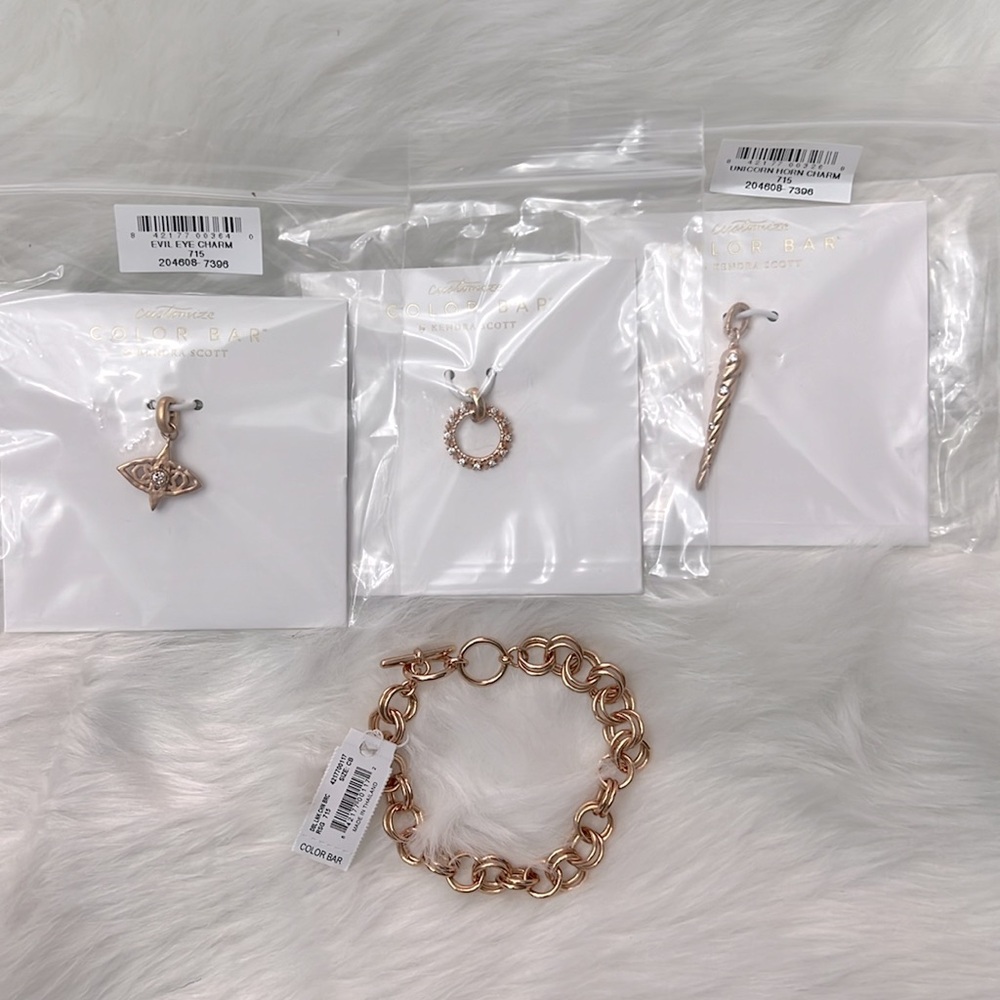 ❗️FINAL❗️ 🆕 KENDRA SCOTT Color Bar Evil Eye Charm Bracelet 🔴🔴